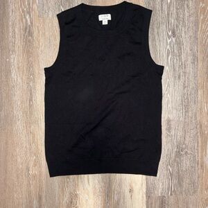 J. Crew Black Sleeveless Shell